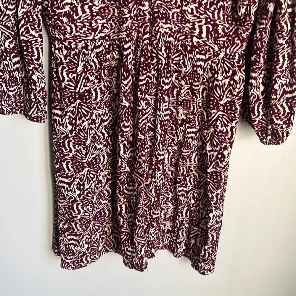 Ba&Sh Lia Printed Mini Dress in raisin - Picture 14 of 15